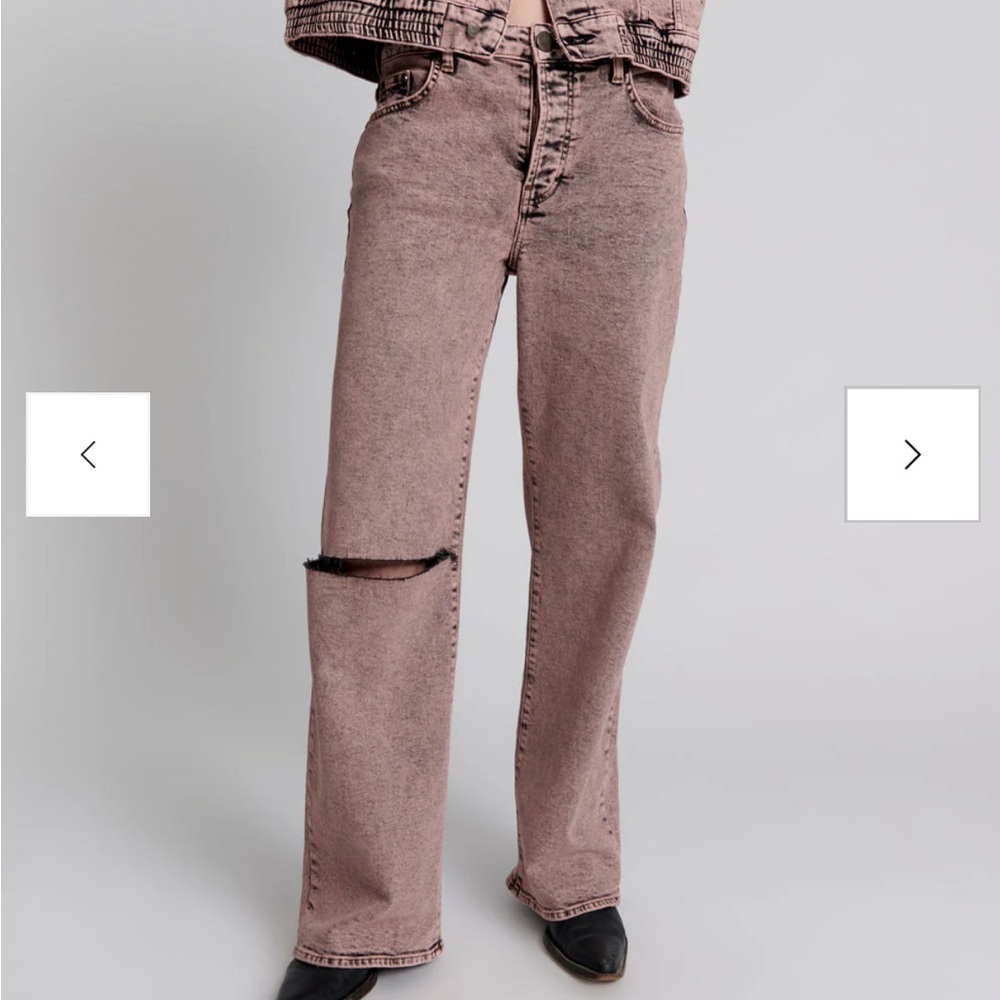 NWT One Teaspoon Women's Mid Waist Wide Leg